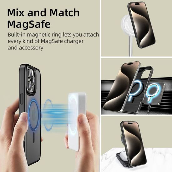 Tech-Protect MagMat MagSafe, iPhone 16 Pro, czarny matowy