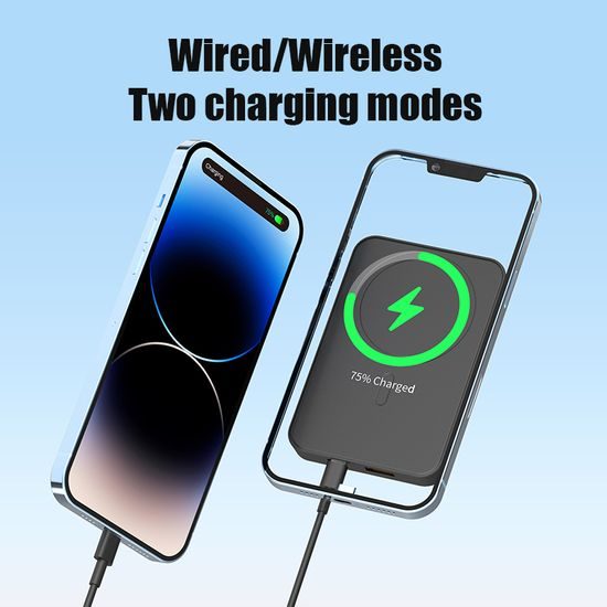 Φορητός Φορτιστής JP με Φόρτιση MagSafe, 10000 mAh, 22,5W, Μαύρο