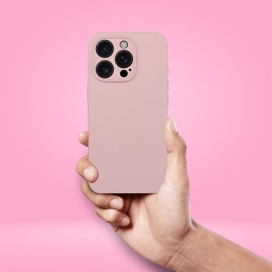 Silikonový obal s MagSafe, iPhone 16 Plus, světle růžový