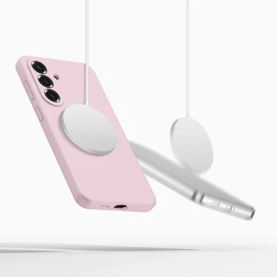 Tech-Protect Silicone MagSafe, Samsung Galaxy S26 Plus, růžový