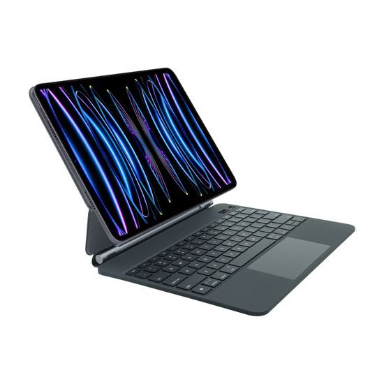JP Magnetic Keyboard MK01 θήκη tablet με οθόνη, iPad Pro 12.9, 2018 / 2020 / 2021 / 2022, iPad Air 13 2024 / 2025, μαύρο