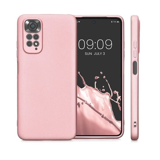 Metallic ovitek, Xiaomi Redmi 12 4G, roza