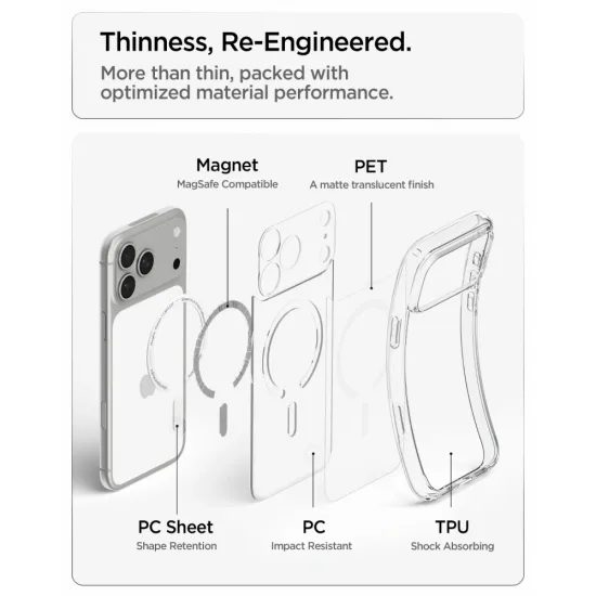 Spigen Ultra Hybrid Mag s MagSafe, iPhone 17 Pro Max / 18 Pro Max, mrazivo biela