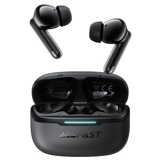Acefast W5 Draadloze Oordopjes - Bluetooth 5.4 - met ANC & ENC - Zwart