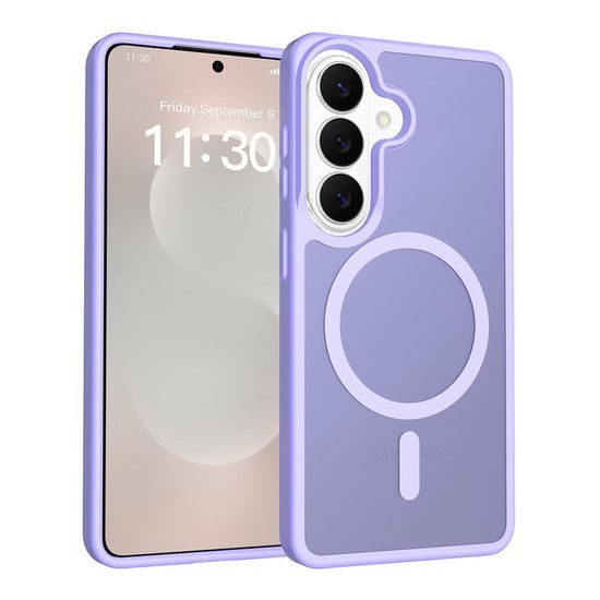 JP MagFit Colour MagSafe θήκη με μαγνήτη N52, Samsung Galaxy S26 Plus, μωβ