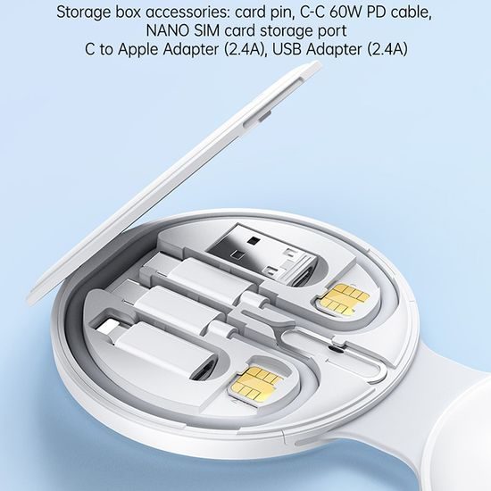 Yesido Ασύρματος σταθμός φόρτισης 5σε1 (DS29) για iPhone, Apple Watch, AirPods, λευκό