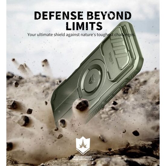 Dexnor MagSafe 360 Kickstand Camprotector θήκη iPhone Air, πράσινη