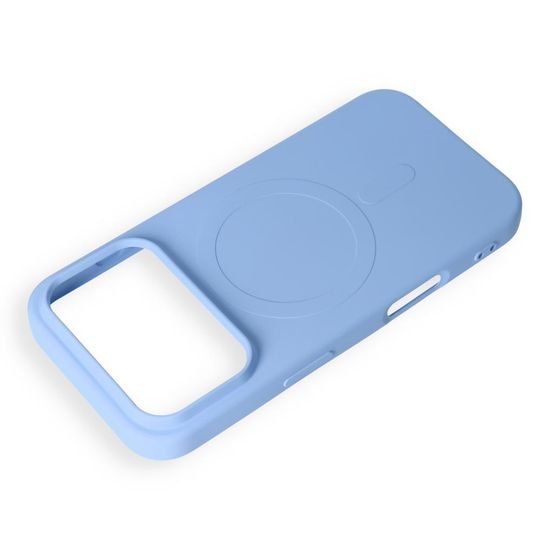 iPhone 17 Pro Max / 18 Pro Max silikona vāciņš – Silicone Mag Cover – zils