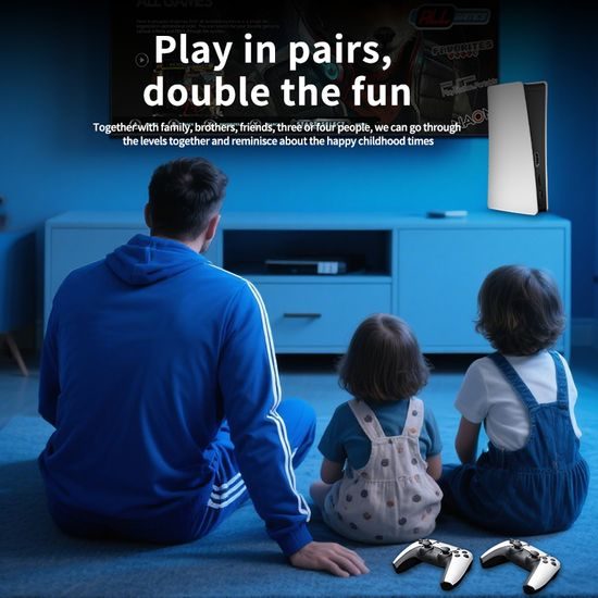 SJGAM Q10 SE Ρετρό Κονσόλα με δύο ασύρματα χειριστήρια, HDMI, Game Stick, 4K