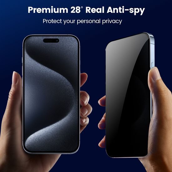 JP SimpleFlow Privacy Zaščitno kaljeno steklo, iPhone 14 Pro
