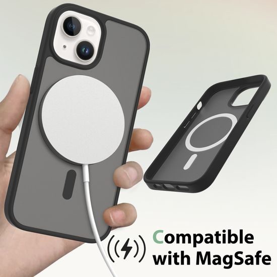 JP MagFit Colour MagSafe obal s N52 magnetem, iPhone 15, světle růžový
