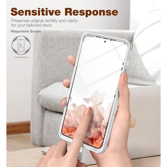 Suritch 360 Marble Θήκη για Samsung Galaxy S21 Ultra, Λευκή