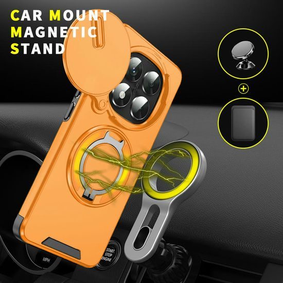 Θήκη Camslide Stand, Xiaomi Redmi Note 14 Pro Plus 5G, πορτοκαλί