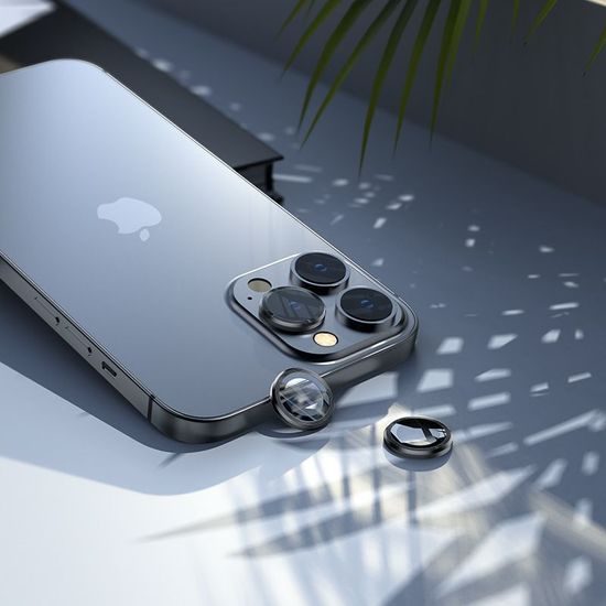 Hofi Camring Pro+, staklo za leću fotoaparata, iPhone 13 Pro / 13 Pro MAX, crna