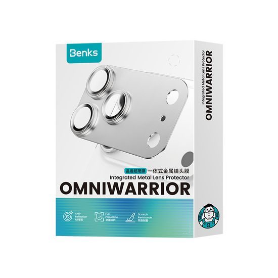 iPhone 18 Pro Max kaamera kaitseklaas – Benks Omni Warrior karastatud klaas – must