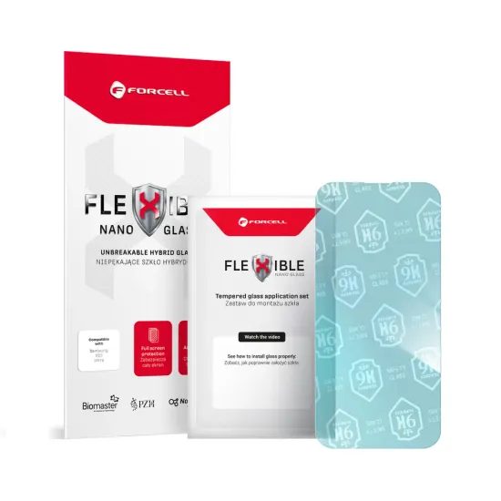 Forcell Flexible Nano Glass υβριδικό γυαλί, iPhone 14 Pro Max, διάφανο