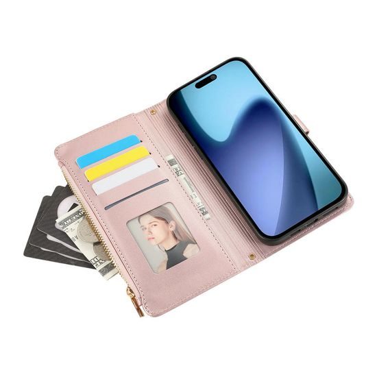 Glamour etui, iPhone 18 Pro Max, rožnato