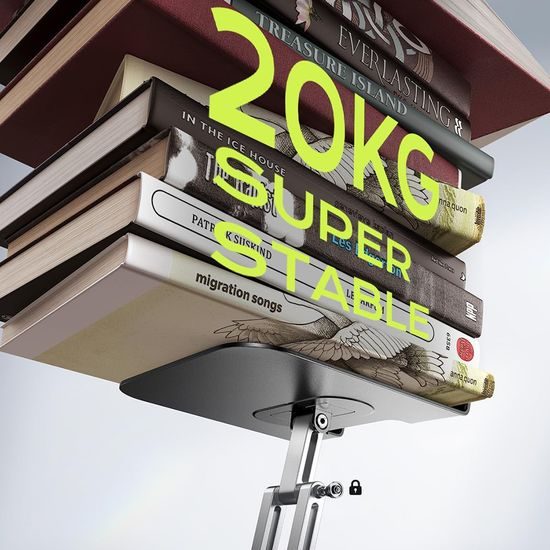 Lisen Αναδιπλούμενη βάση επιτραπέζια για tablet, 4,7" – 12,9", μαύρη