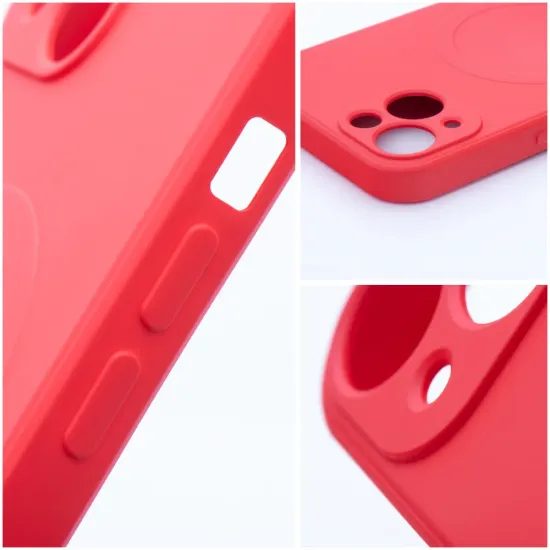 Obal Silicone Mag Cover, iPhone 13, červený