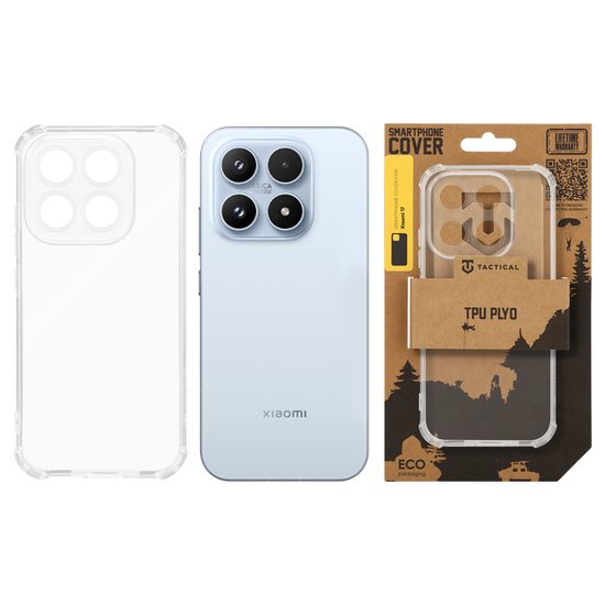 Custodia Tactical TPU Plyo, Xiaomi 17, trasparente