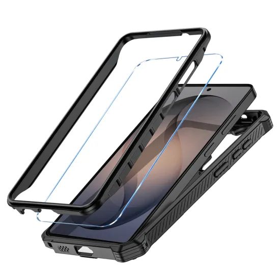 Tech-Protect MagBlast MagSafe + 2 бр. стъкла, Samsung Galaxy S26 Ultra, черно/оранжево