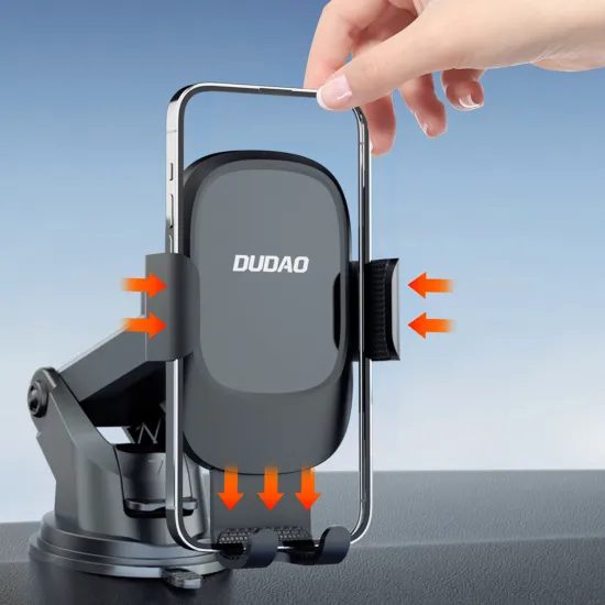 Dudao F5N+ gravitační držák telefonu s přísavkou, černý