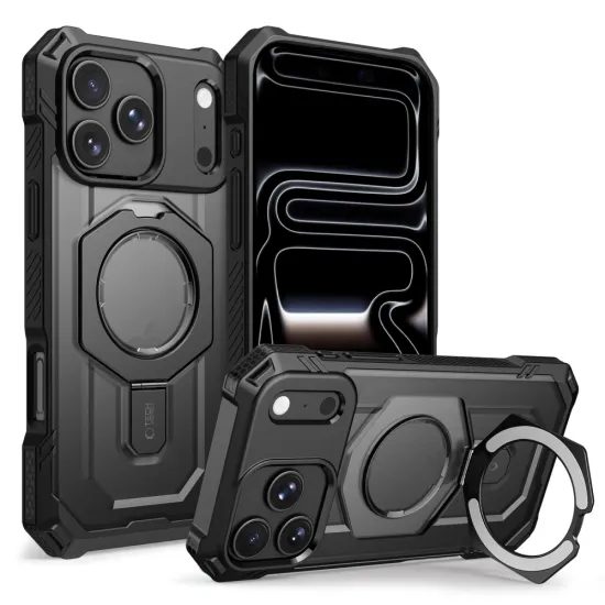 iPhone 17 Pro Max / 18 Pro Max ümbris – Tech-Protect MagForce MagSafe – must matt
