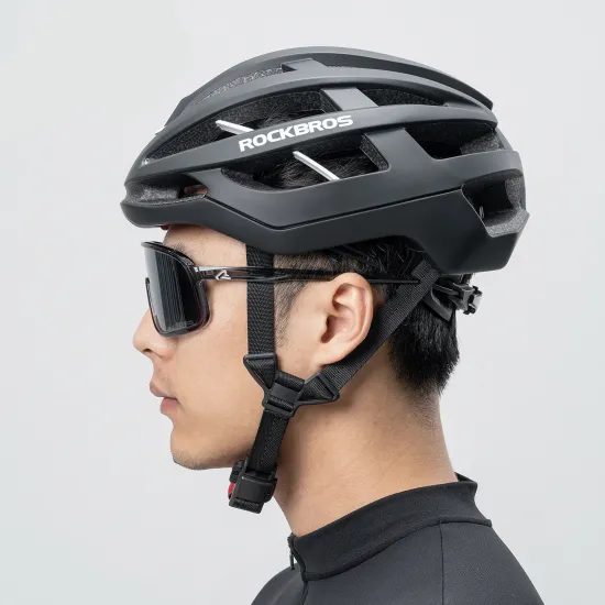Rockbros HC-58BK-M dviratininko šalmas, 55–58 cm, juoda-pilka