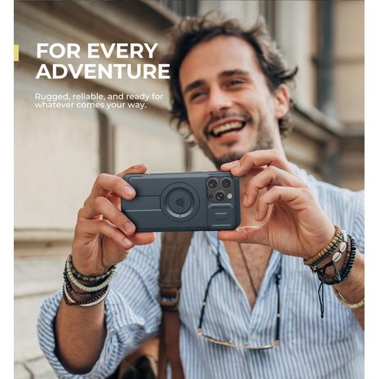 Προστατευτική Θήκη Dexnor MagSafe με Βάση Στήριξης για iPhone 16 Pro Max, Μπλε