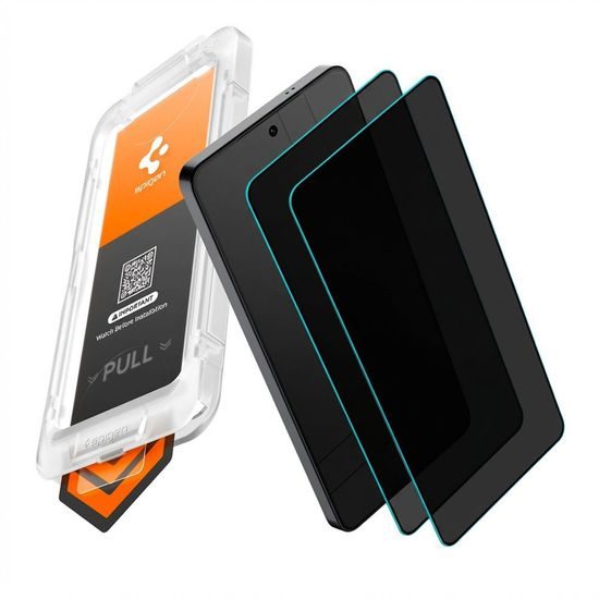 Spigen Glass.TR EZFit Privacy Screenprotector - Gehard glas met Applicator (2 stuks) - voor Samsung Galaxy S26 Plus