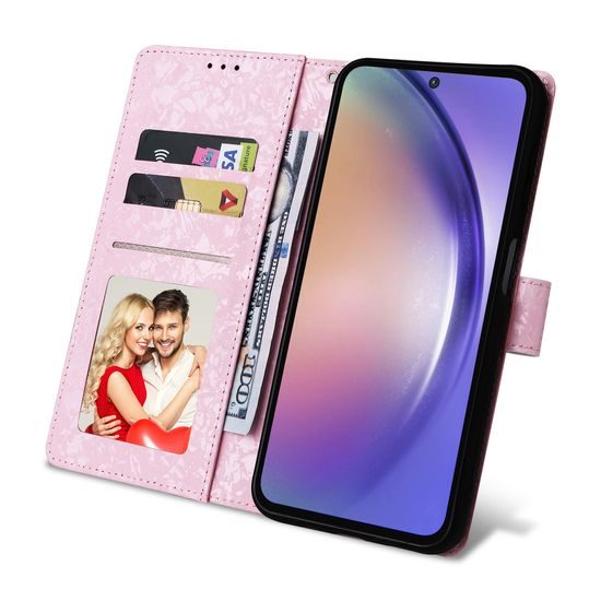 Μαγνητική Θήκη, Samsung Galaxy A55, λουλούδια λιβαδιού