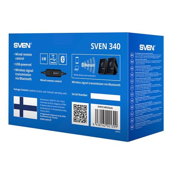 Sven Speakers 340, USB, fekete