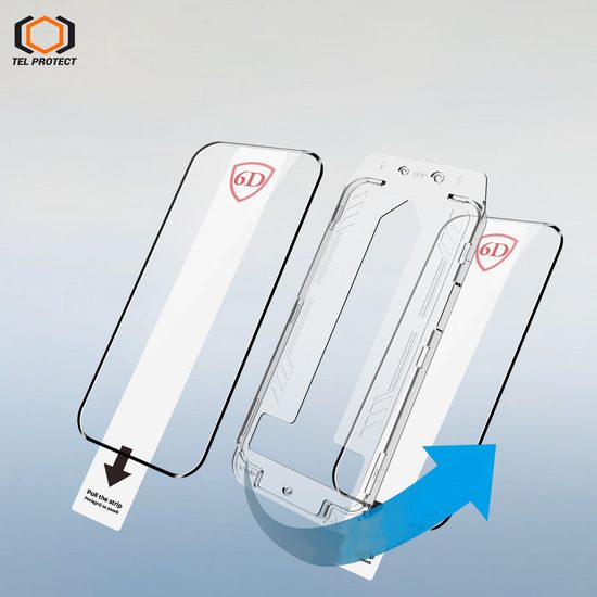 Tel Protect Dust-Free Easy Fit 6D zaštitno kaljeno staklo, Samsung Galaxy S26 Plus, 2 komada, crno
