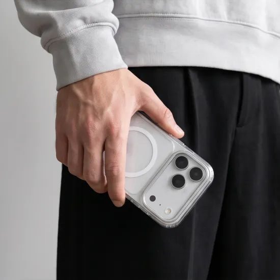 Tech-Protect MagStand MagSafe CC, iPhone 17 Pro / 18 Pro, priehľadný