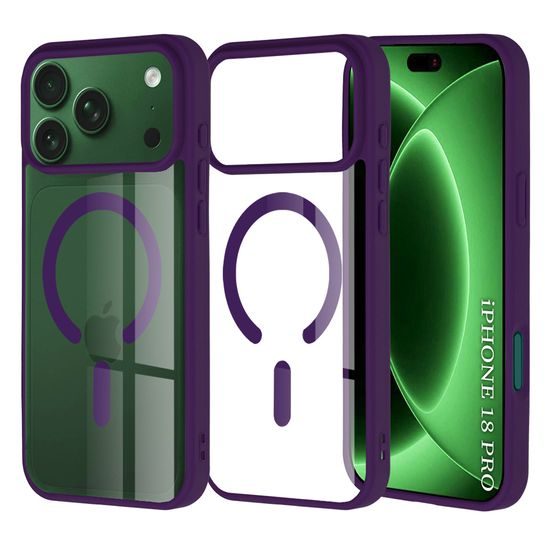 Etui Techsuit MagSafe Pro, iPhone 17 Pro / 18 Pro, fioletowe