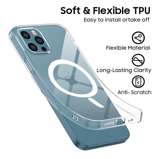 Tech-Protect Flexair MagSafe, iPhone 12 / 12 Pro, διάφανο