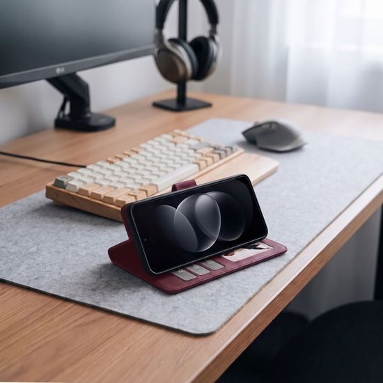 Tech-Protect Wallet θήκη, Xiaomi Redmi Note 17 Pro Max 5G, μπορντό
