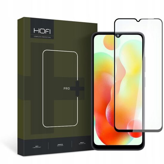 Hofi Pro+ Displayschutz aus gehärtetem Glas, Xiaomi Redmi 12C, schwarz