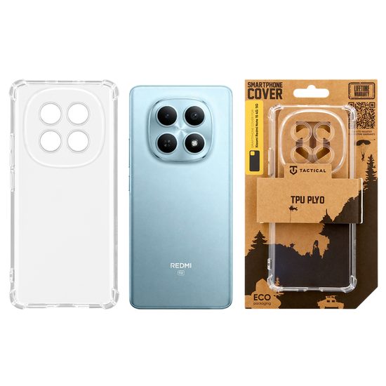Xiaomi Redmi Note 15 4G / 5G Hoesje - Tactical TPU Plyo - Schokbestendig - Transparant (Anti-geel)