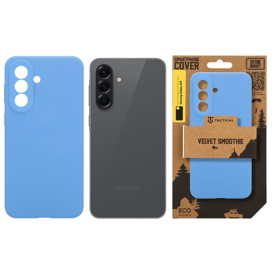 Tactical Velvet Smoothie kryt, Samsung Galaxy A57, modrý