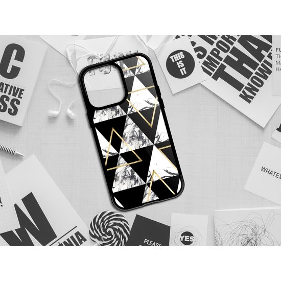 Samsung Galaxy A22 5G vāciņš – Momanio Marble triangle