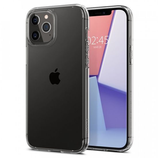 Spigen Ultra hybrid mobil védőburkolat, iPhone 12 / 12 Pro, átlátszó