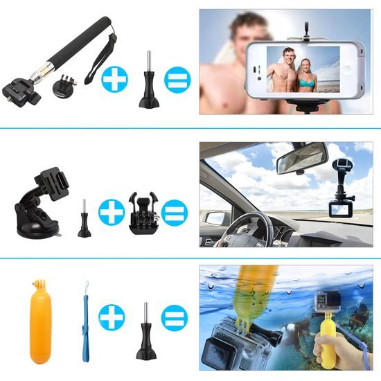 50v1 Αξεσουάρ για Action Cameras – Πλήρες Σετ για GoPro, Insta360 και άλλες