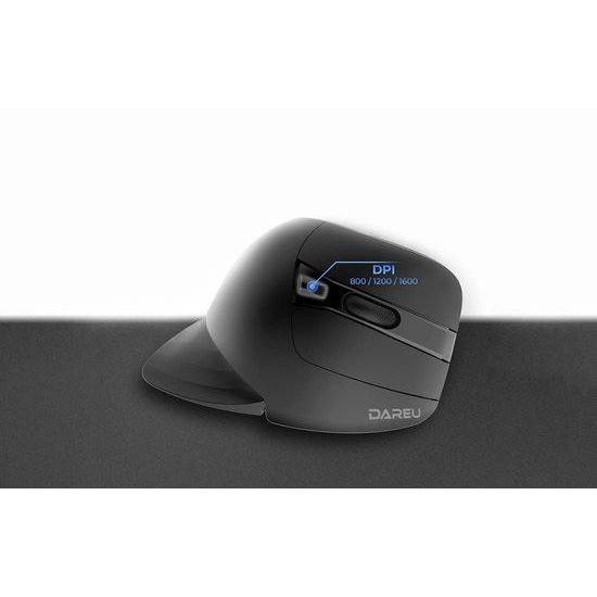 Dareu LM138G Mouse vertical fără fir, 2.4G, 800-1600 DPI