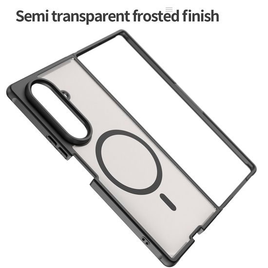 Techsuit HaloFrost II MagSafe Schutzhülle für Samsung Galaxy Z Fold8 Ultra - Magnetische Handyhülle mit Stoßschutz - Schwarz
