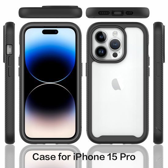 Θήκη JP Defense360, iPhone 15 Pro, μαύρη