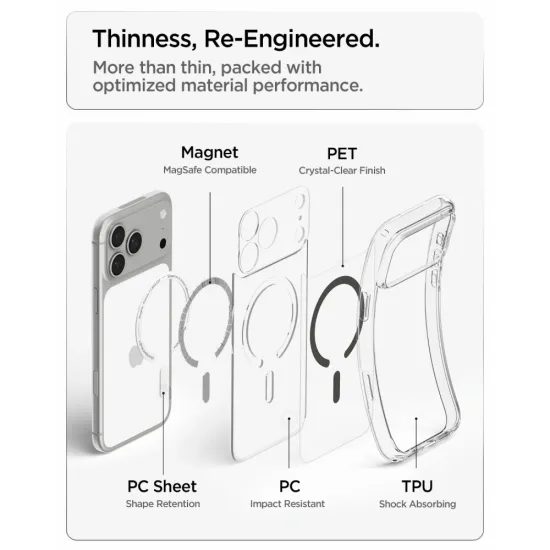 Spigen Ultra Hybrid Mag s MagSafe, iPhone 17 Pro Max / 18 Pro Max, grafit
