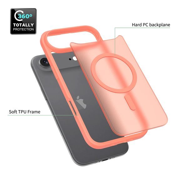 JP MagFit Colour MagSafe θήκη με μαγνήτη N52, iPhone Air, πορτοκαλί