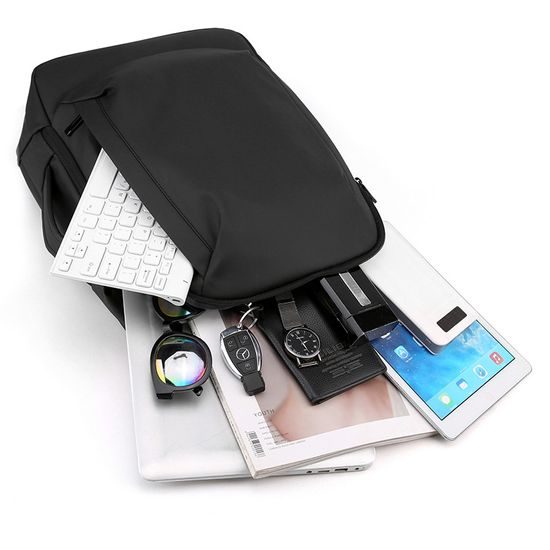 JP Rucksack B22 - Multifunktionaler Tagesrucksack 44x30x14 cm - Schwarz