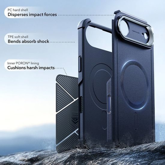 Θήκη ESR Cyber Armor Kickstand, iPhone Air, μπλε